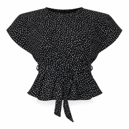 Womens UK Size 10 New Look Black Tunic Blouse
