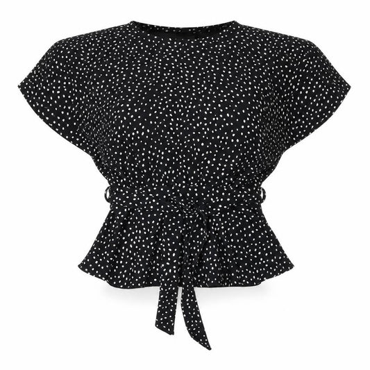Womens UK Size 10 New Look Black Tunic Blouse