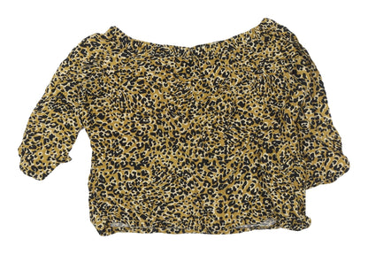 Karen Millen Women's Leopard Print Tunic Blouse Size 10