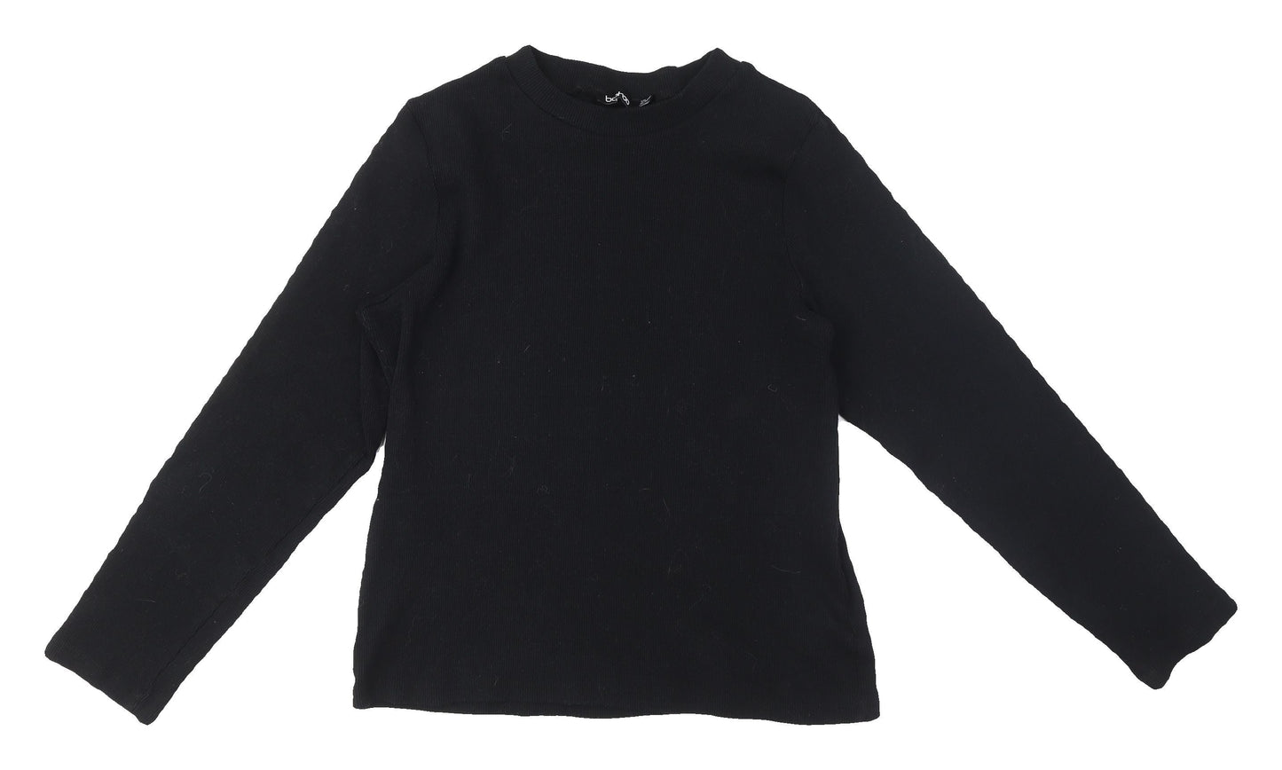 Boohoo Women's Black Long Sleeve Basic Top Size 20