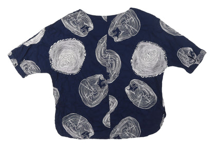 Womens UK Size 16 Roman Blue  Blouse
