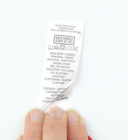 Dorothy Perkins Women's Red Lace Sheath Dress Size 12