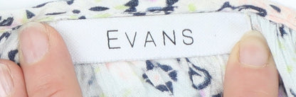 Womens UK Size 18 Evans Multicoloured  Blouse