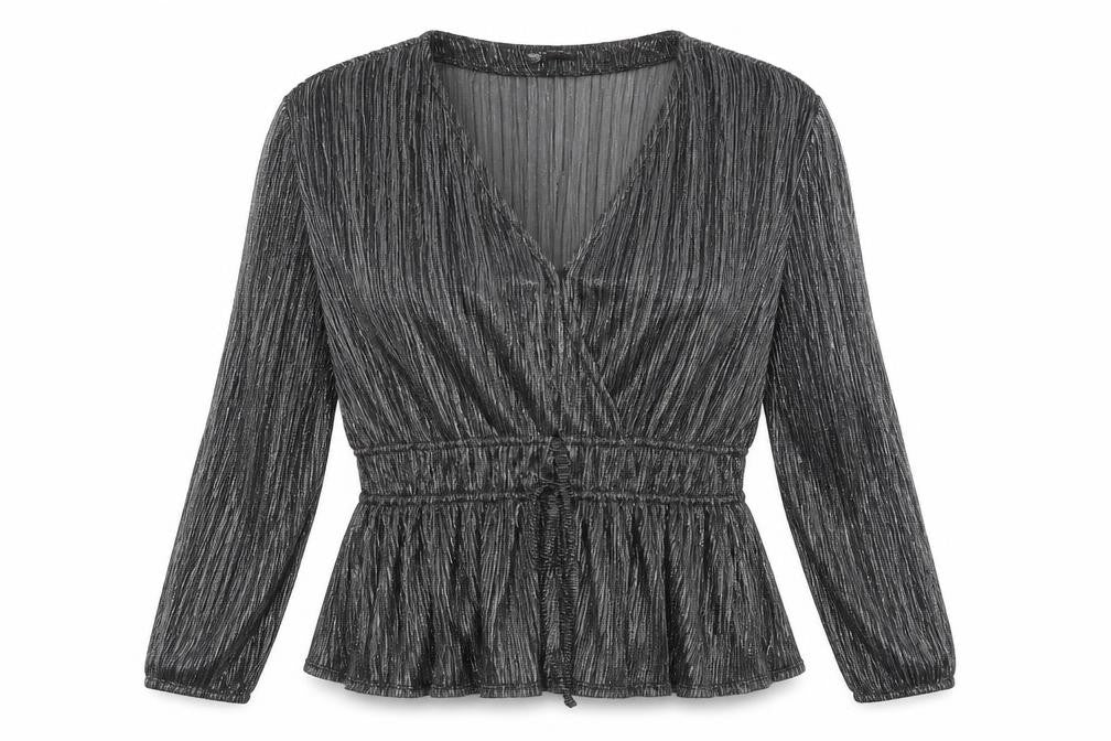 Womens UK Size 14 Marks and Spencer Silver Basic Blouse