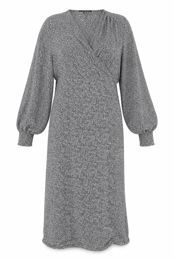 Next Women's Multicoloured Wrap Midi Dress Size 16