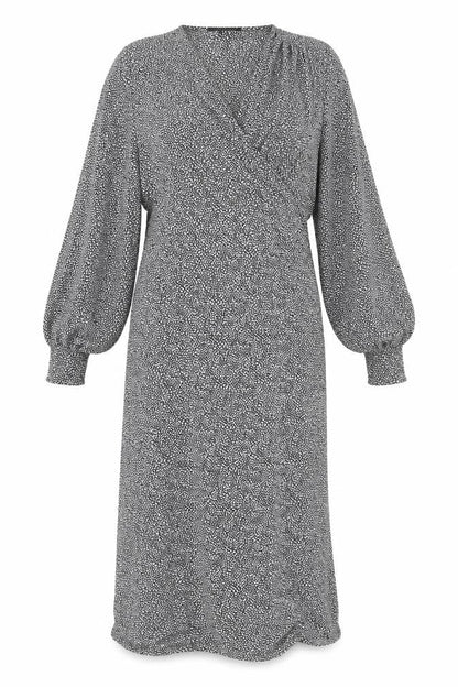 Next Women's Multicoloured Wrap Midi Dress Size 16