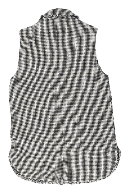 River Island Women's Black Check Waistcoat XS
