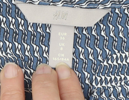 Womens UK Size 8 H&M Blue  Blouse