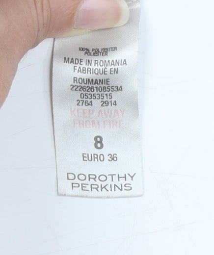 Womens UK Size 8 Dorothy Perkins Multicoloured Tunic Blouse