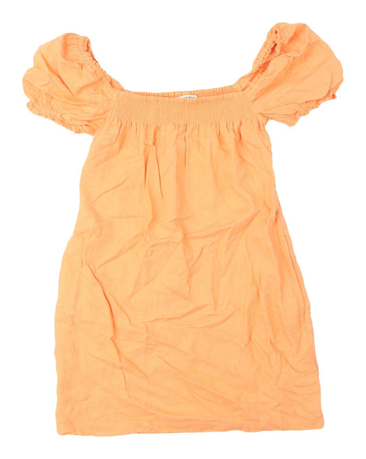 Abercrombie & Fitch Women's Orange XS Blouson Dress