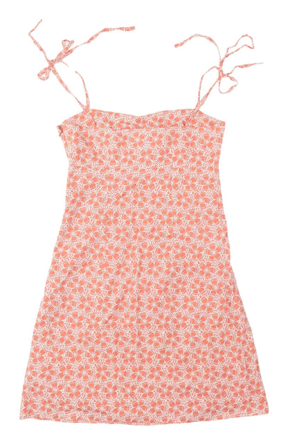 Miss Selfridge Women’s Orange Floral Slip Dress, Size 6, Summer