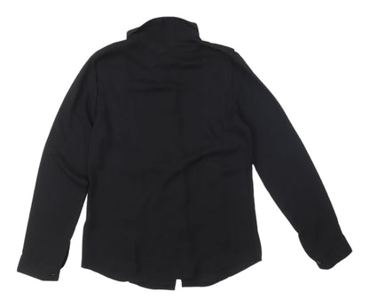 Womens UK Size S By Swan Black  Button-Up