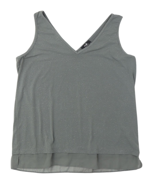 Womens UK Size 12 Wallis Grey Basic Tank