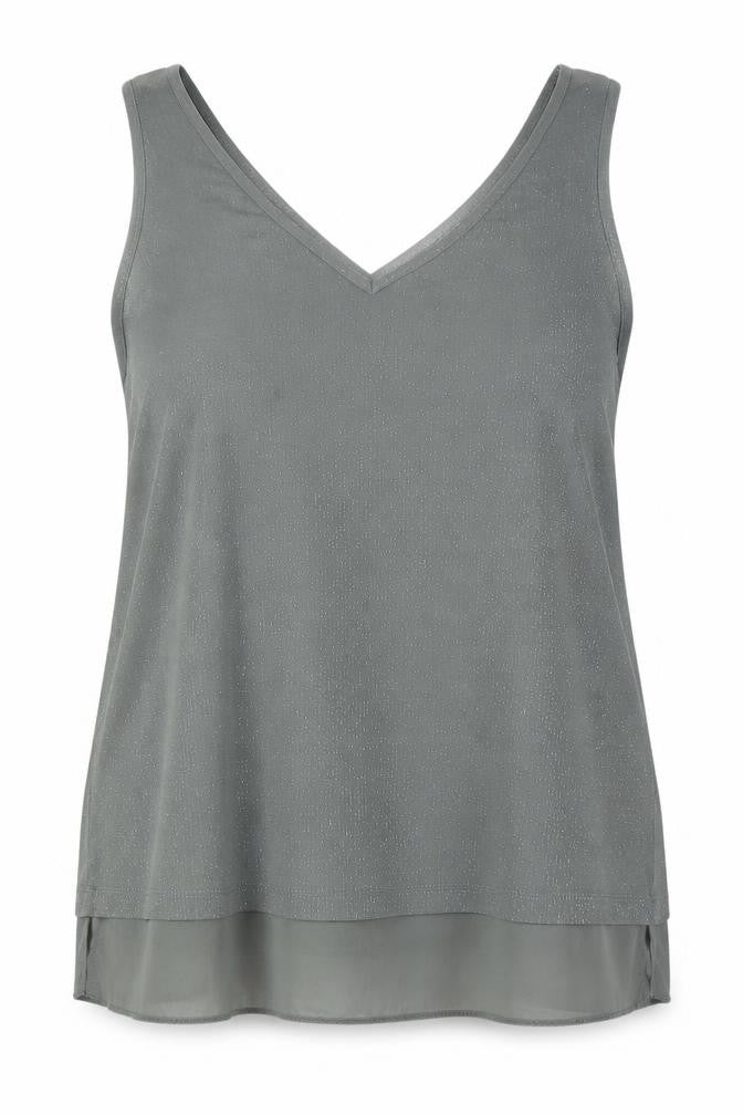 Womens UK Size 12 Wallis Grey Basic Tank