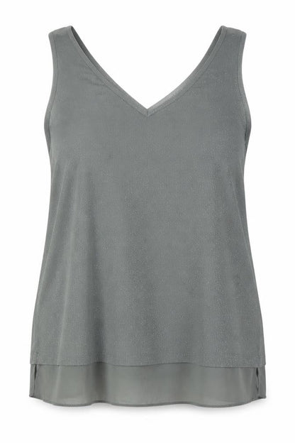 Womens UK Size 12 Wallis Grey Basic Tank
