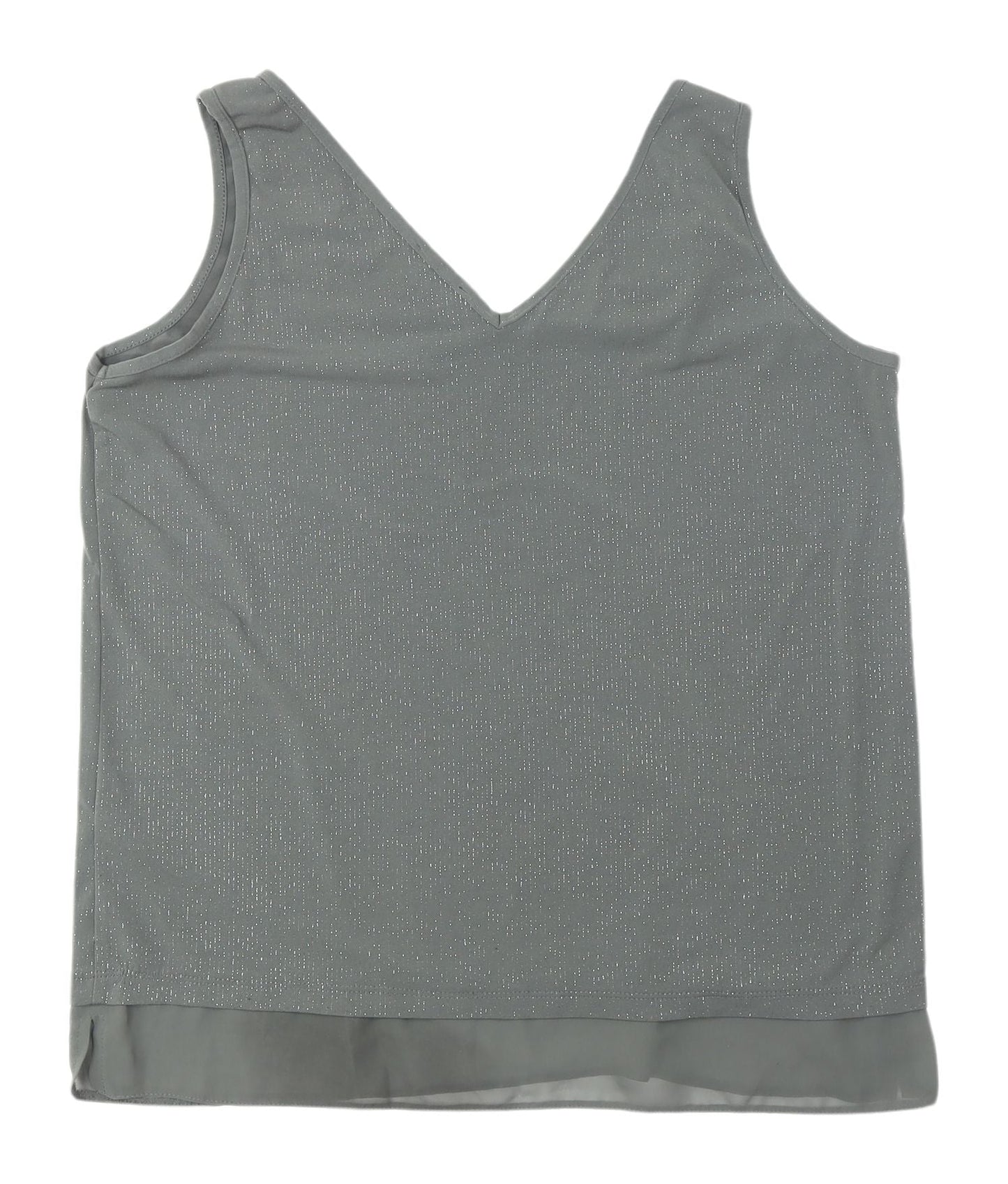 Womens UK Size 12 Wallis Grey Basic Tank
