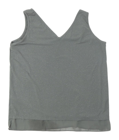 Womens UK Size 12 Wallis Grey Basic Tank