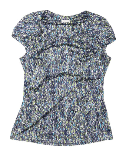 Womens UK Size 8 Minuet Petite Multicoloured Basic Blouse