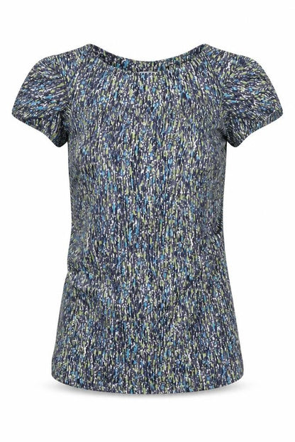 Womens UK Size 8 Minuet Petite Multicoloured Basic Blouse