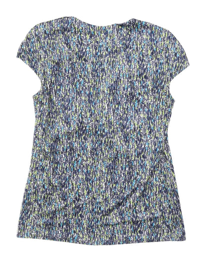 Womens UK Size 8 Minuet Petite Multicoloured Basic Blouse