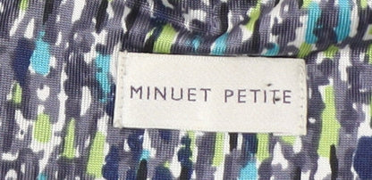 Womens UK Size 8 Minuet Petite Multicoloured Basic Blouse