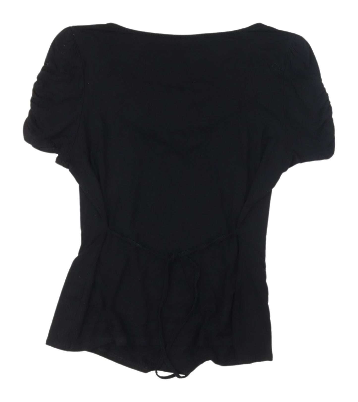 Womens UK Size 18 Debenhams Black Basic Blouse