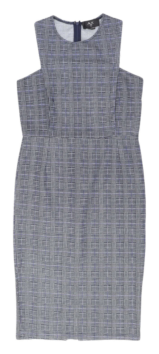 AX Paris Women's Multicoloured Check Sheath Dress 14