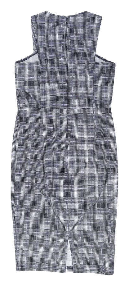AX Paris Women's Multicoloured Check Sheath Dress 14