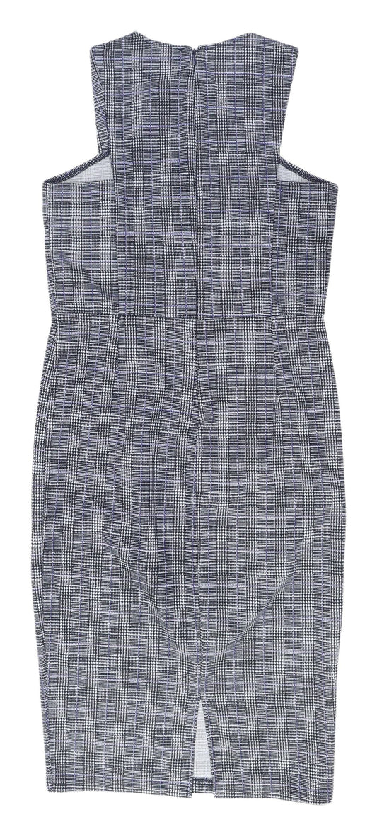 AX Paris Women's Multicoloured Check Sheath Dress 14