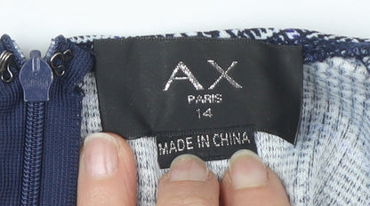 AX Paris Women's Multicoloured Check Sheath Dress 14