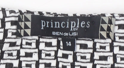 Womens UK Size 14 Principles Black  Blouse