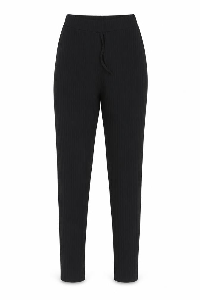 Womens UK Size 8 Boohoo Slim Fit Ankle Black Trousers
