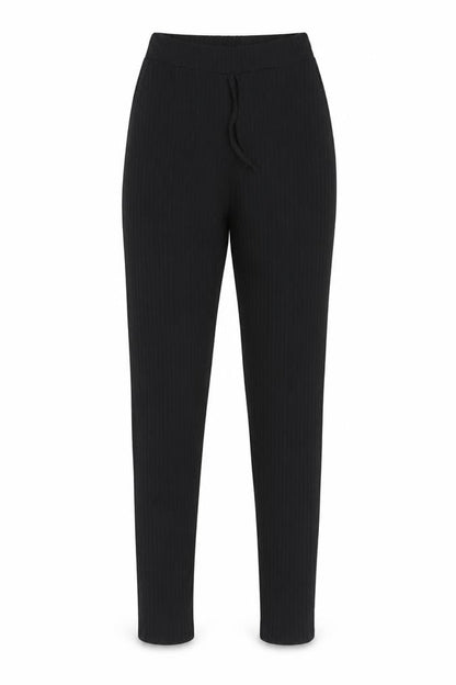 Womens UK Size 8 Boohoo Slim Fit Ankle Black Trousers