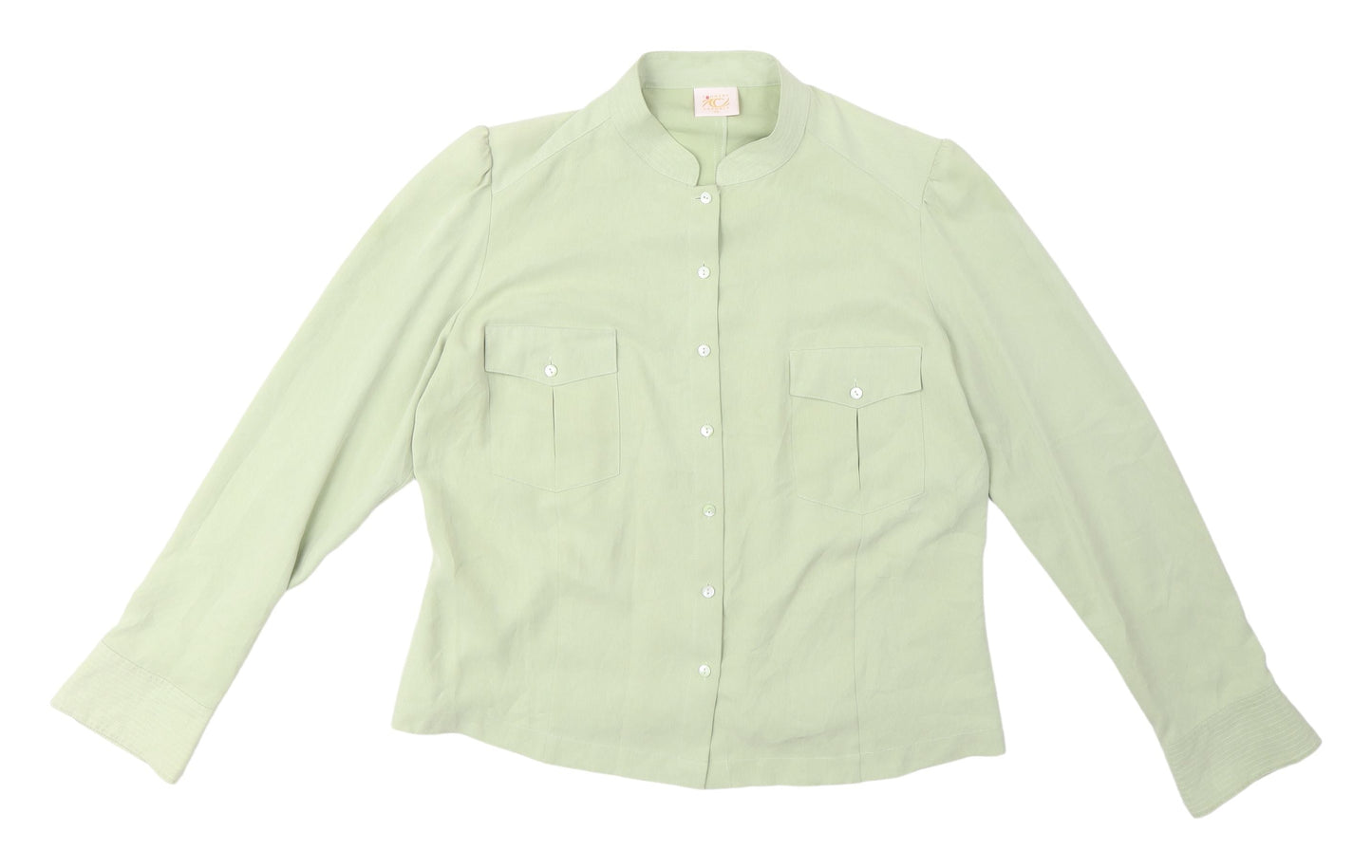 Womens UK Size 14 Country Casuals Green Basic Blouse