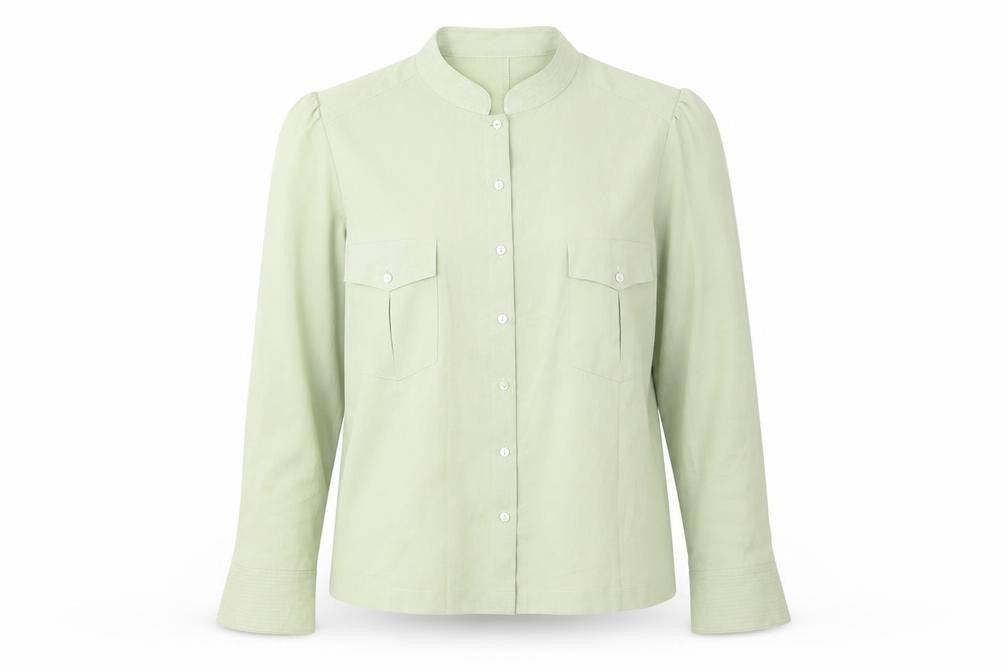 Womens UK Size 14 Country Casuals Green Basic Blouse