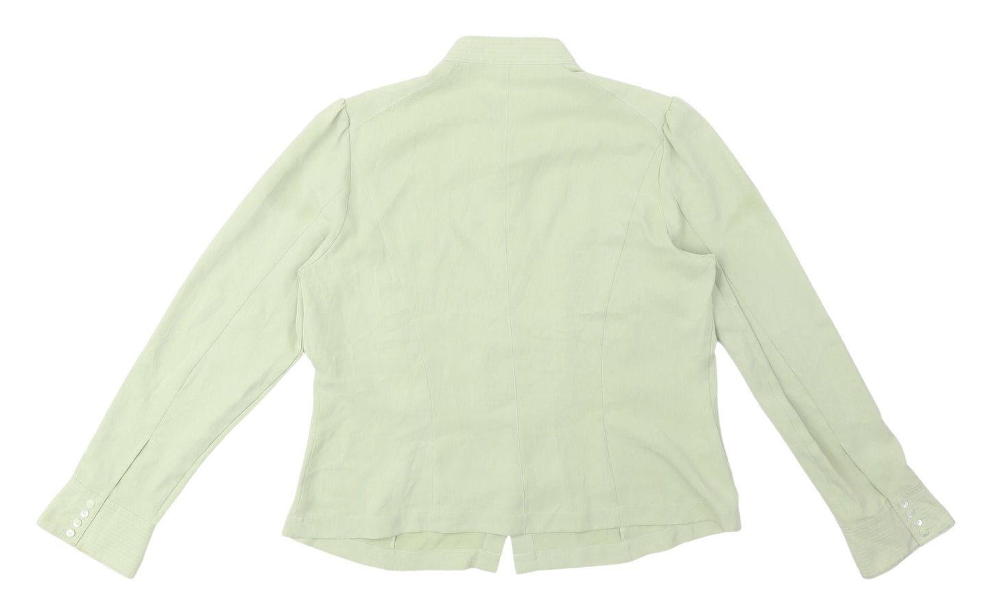 Womens UK Size 14 Country Casuals Green Basic Blouse