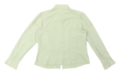 Womens UK Size 14 Country Casuals Green Basic Blouse
