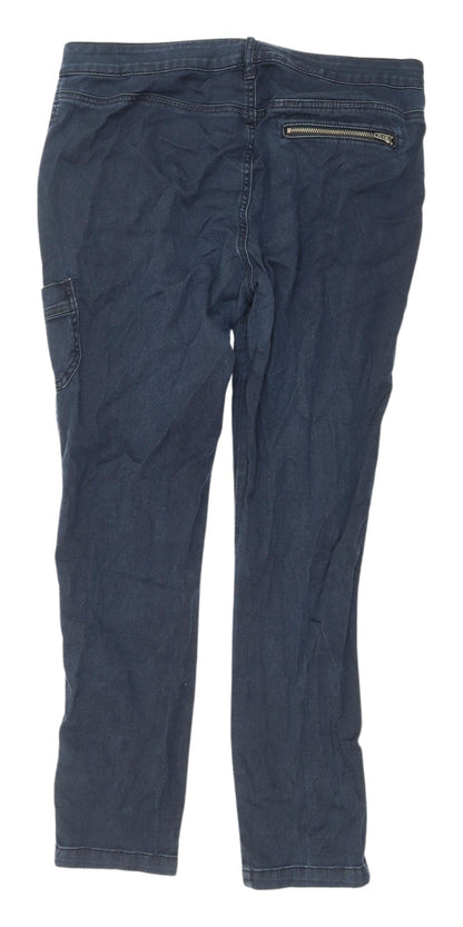 Marks and Spencer Women's Blue Ankle Jeans, Size 14