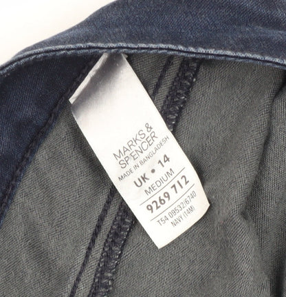 Marks and Spencer Women's Blue Ankle Jeans, Size 14