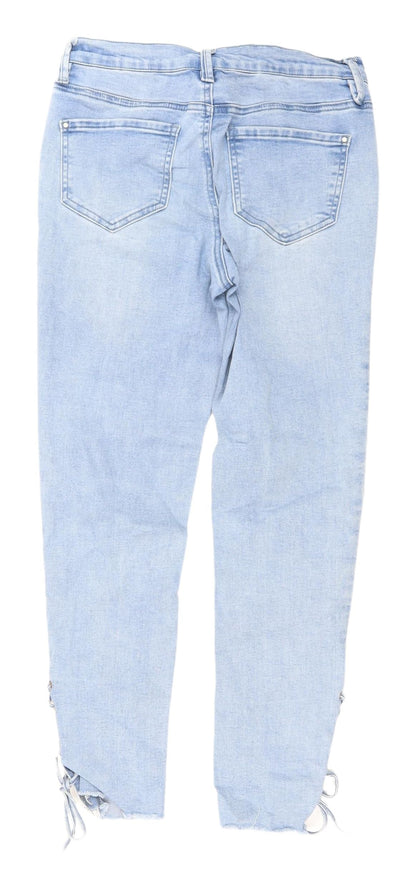 Red Herring Women's Blue Skinny Jeans Regular Fit 8