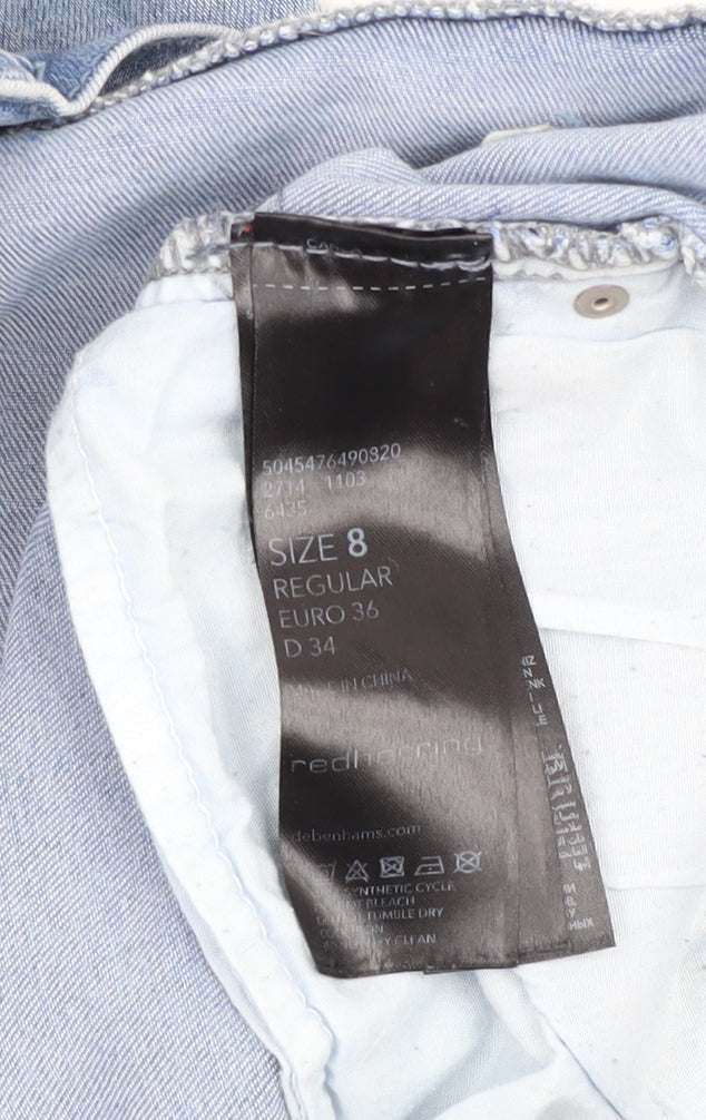 Red Herring Women's Blue Skinny Jeans Regular Fit 8