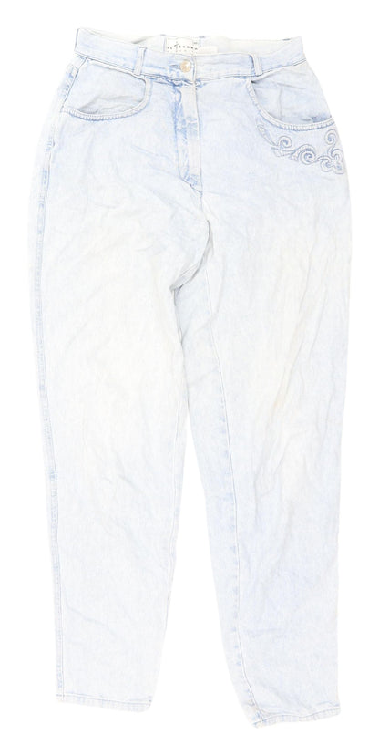 IL TESORO Women's Blue Straight Jeans Size 12