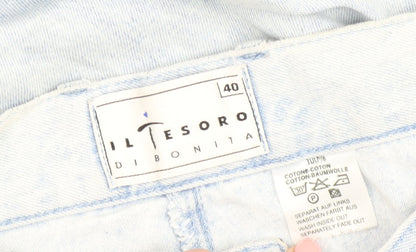 IL TESORO Women's Blue Straight Jeans Size 12