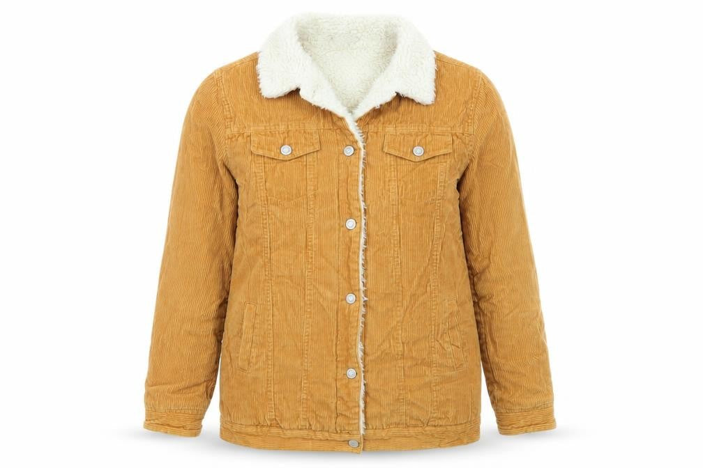 Womens UK Size 10 Denim Co. Brown Bomber Jacket