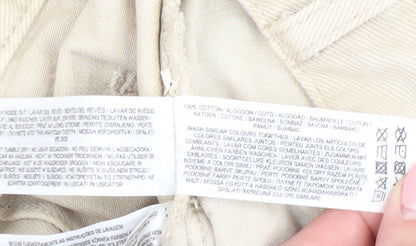 Primark Women Beige Cut-Off Cotton Shorts