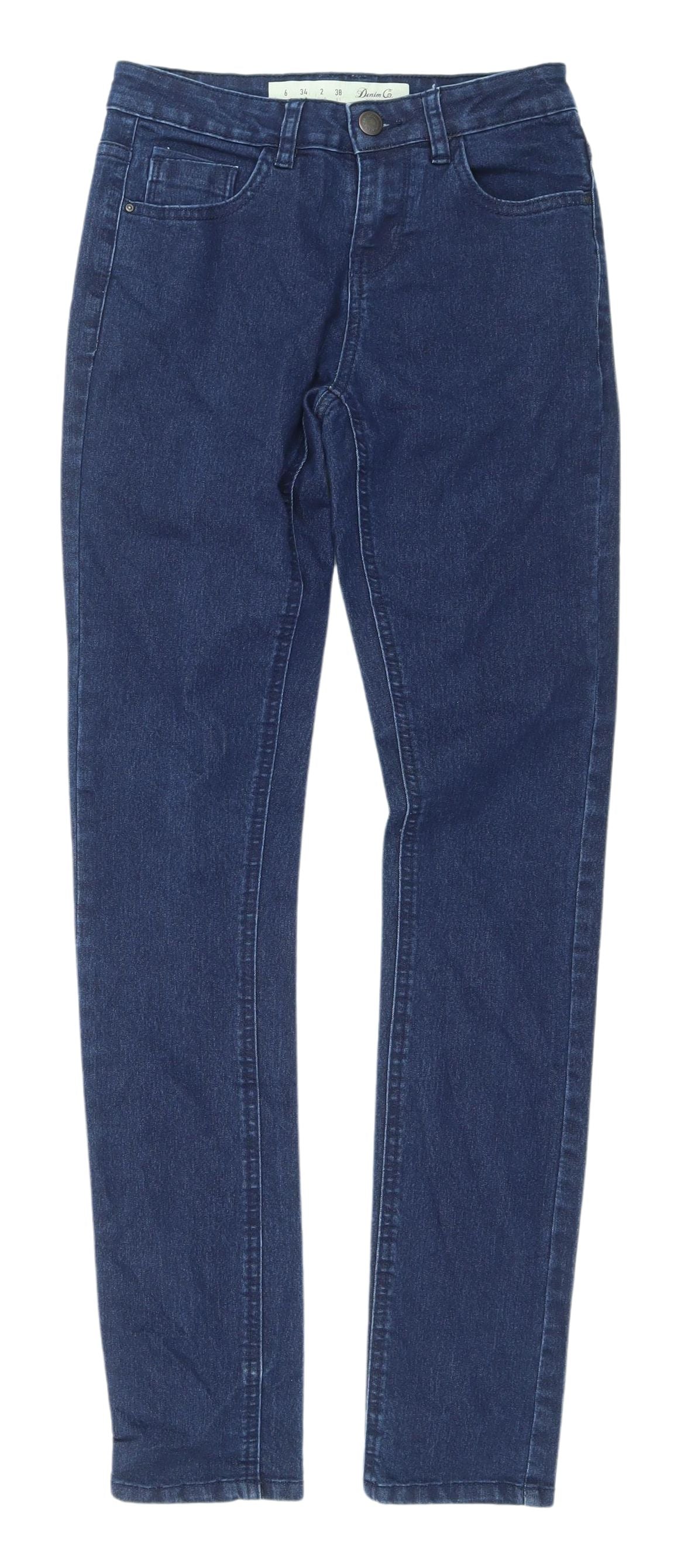 Denim Co. Women's Blue Skinny Jeans Size 6
