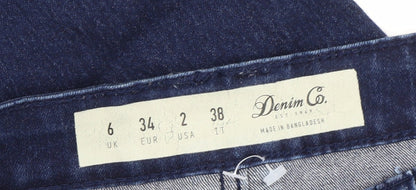 Denim Co. Women's Blue Skinny Jeans Size 6