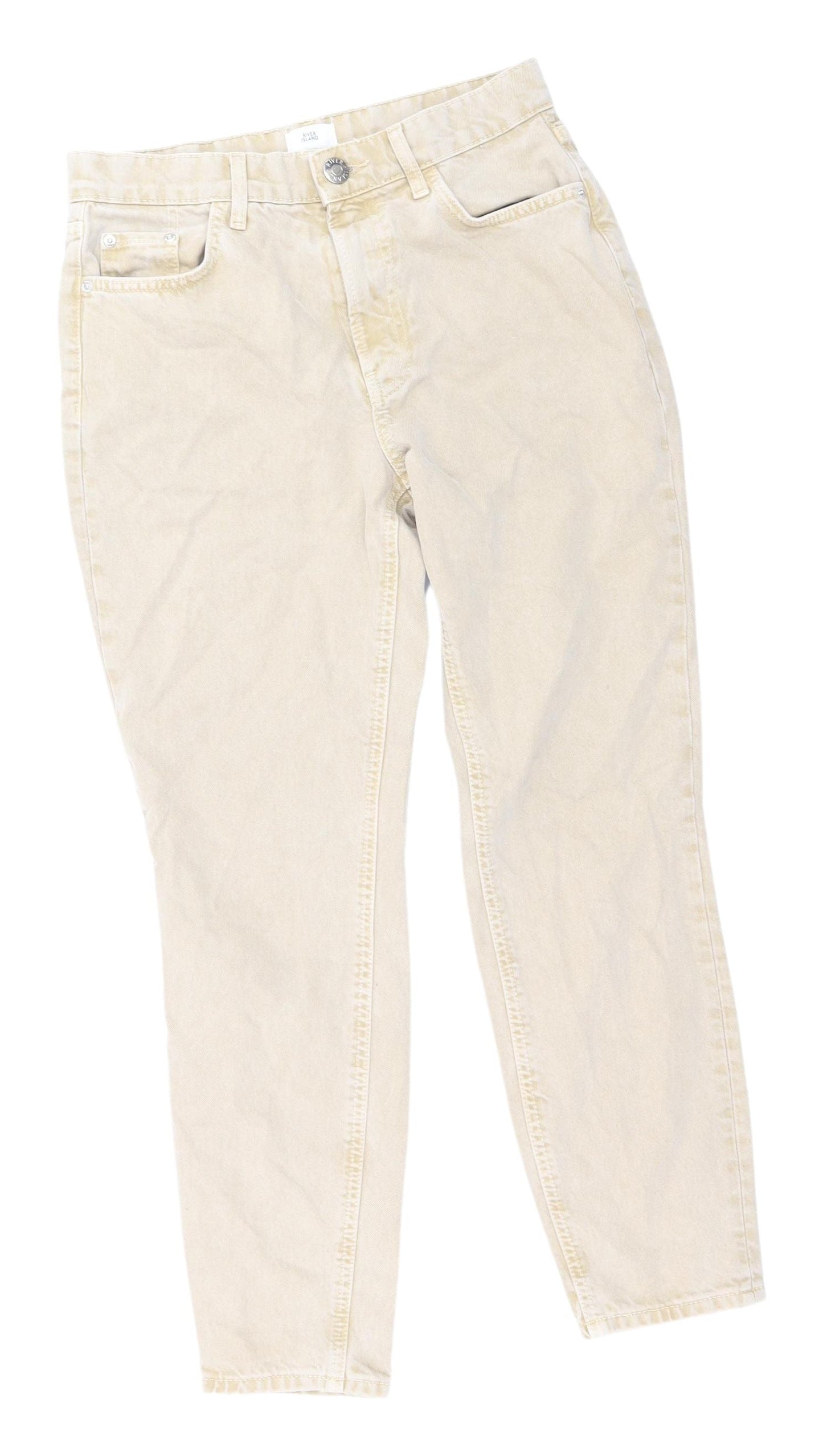 River Island Women's Beige Jeans Size 8