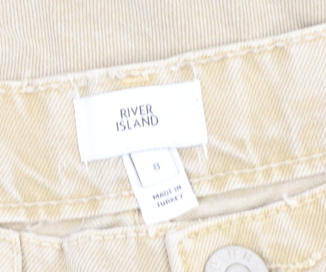 River Island Women's Beige Jeans Size 8