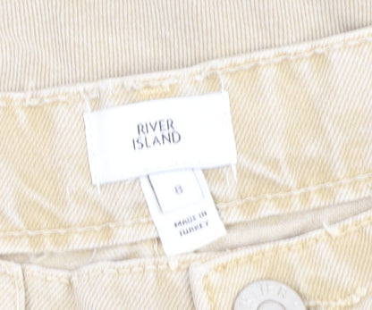 River Island Women's Beige Jeans Size 8